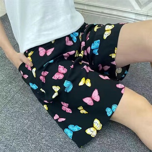 奶奶短裤 夏季 200斤老人纯棉绸空调裤 女加肥加大码 老太太透气睡裤