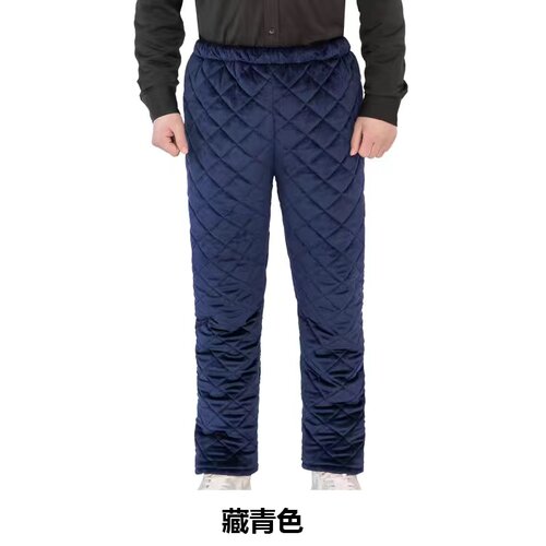 中年爸爸加绒加厚长裤宽松大码200斤男士睡裤父亲法兰绒夹棉裤子
