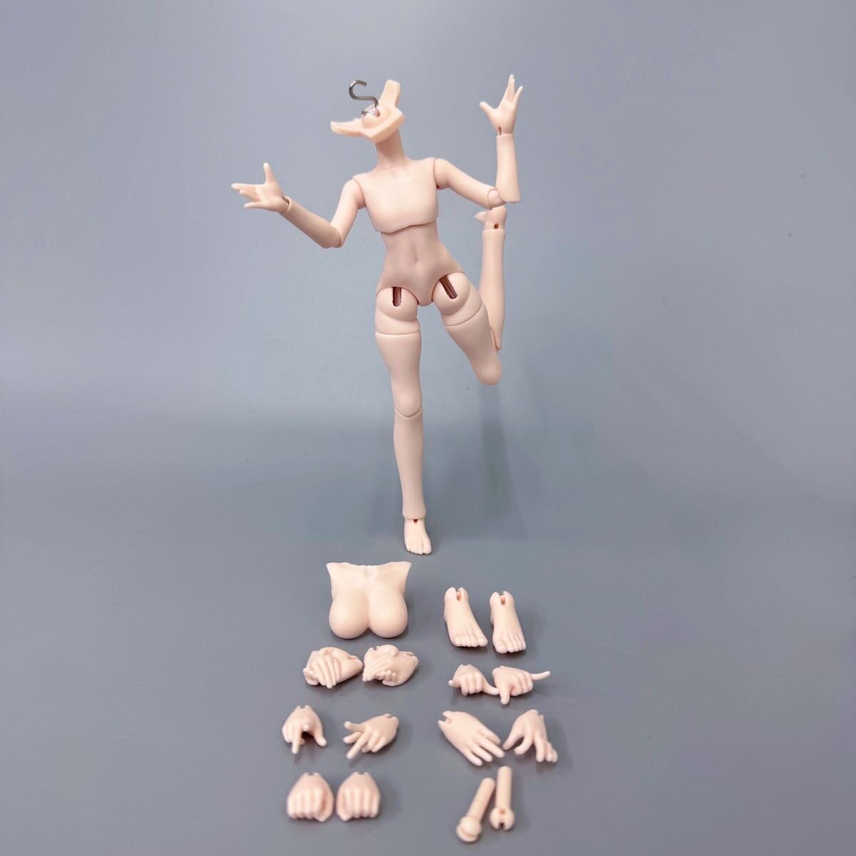 正版散货BJD可动关节人偶全身穿铝磁吸胸配8分素体bjd娃娃 粉肌