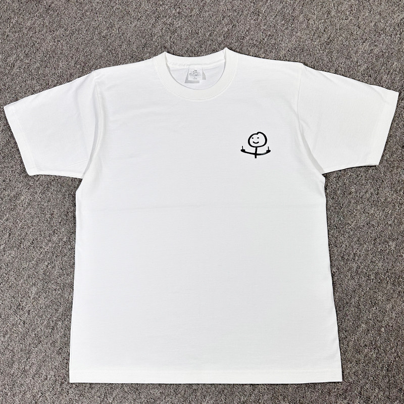 逗你玩恶搞抽象印花短袖t恤纯棉宽松版型短袖男女同款潮牌ins风