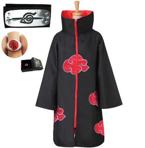 火影忍者晓组织COS披风 动漫衣服周边 宇智波鼬带土服装晓云风衣 - 封面