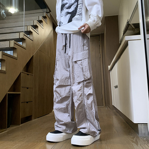 春季青少年新款港风韩版宽松休闲工装长裤1401-K121-P40控68图片