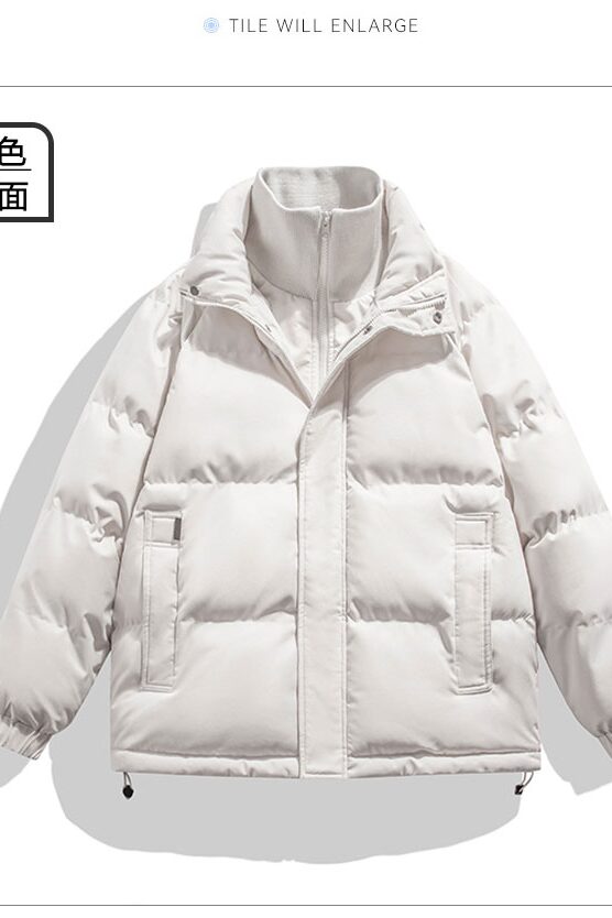 冬季新款男女假两件宽松休闲潮流保暖棉服外套MY9008-特批P70图片
