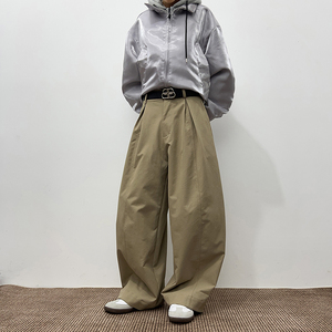 25年春秋新款老爹裤休闲西裤高街潮款直筒宽松1401-K216-P45图片