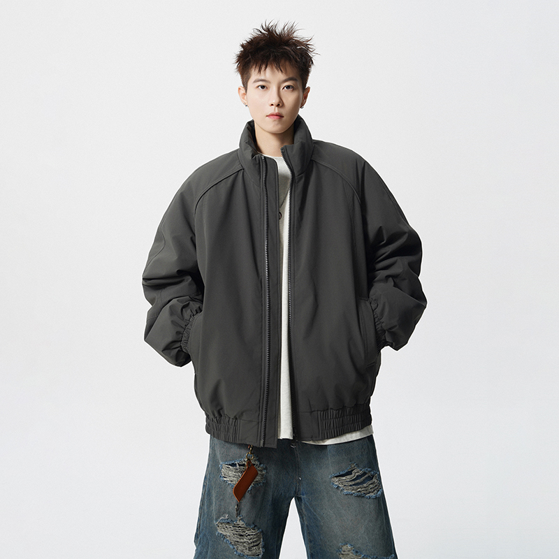 秋冬棉衣立领宽松休闲潮流保暖棉服加厚外套MY2588-特批P75已出货，男装棉衣，星座1401