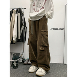 潮牌工装长裤纯色青少年设计男士秋冬新款直筒宽松1401-K103-P45，男装休闲裤，星座1401