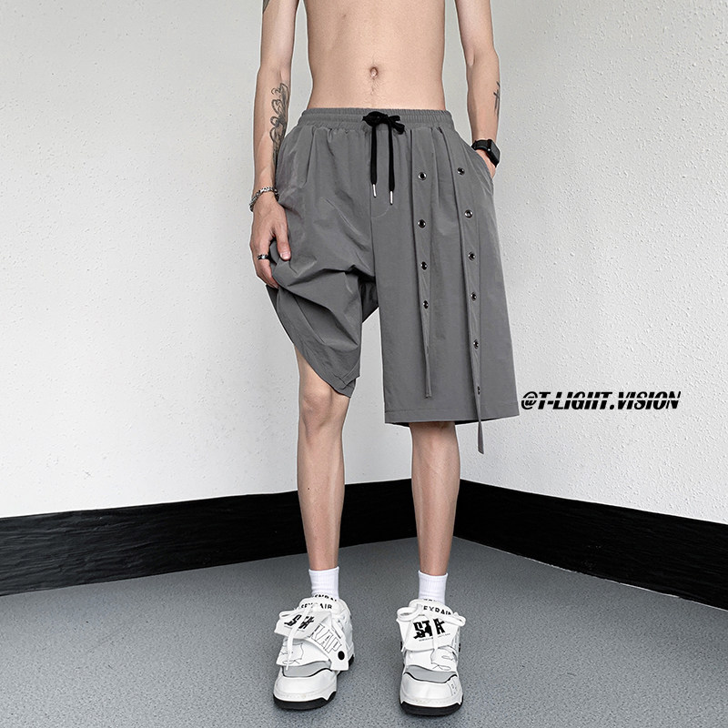 夏季新款休闲五分速干舒适宽松运动潮牌短裤1401-DK71-P35，男装牛仔裤，星座1401