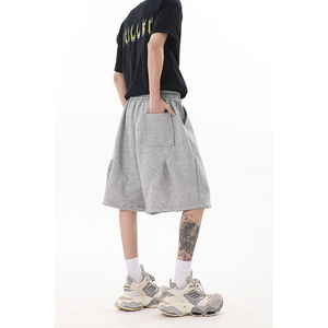 夏季新高品质港风宽松直筒休闲短裤运动五分裤1401-DK86-P35现货