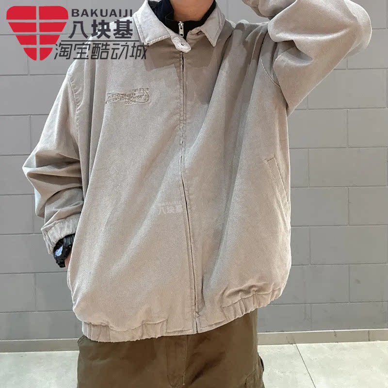 耐克男工装复古宽松翻领夹克外套