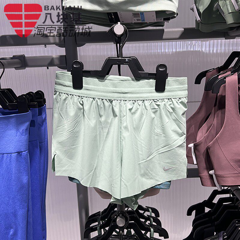 耐克短裤女2025夏季速干透气防走光瑜伽健身热裤三分裤HJ5377-006