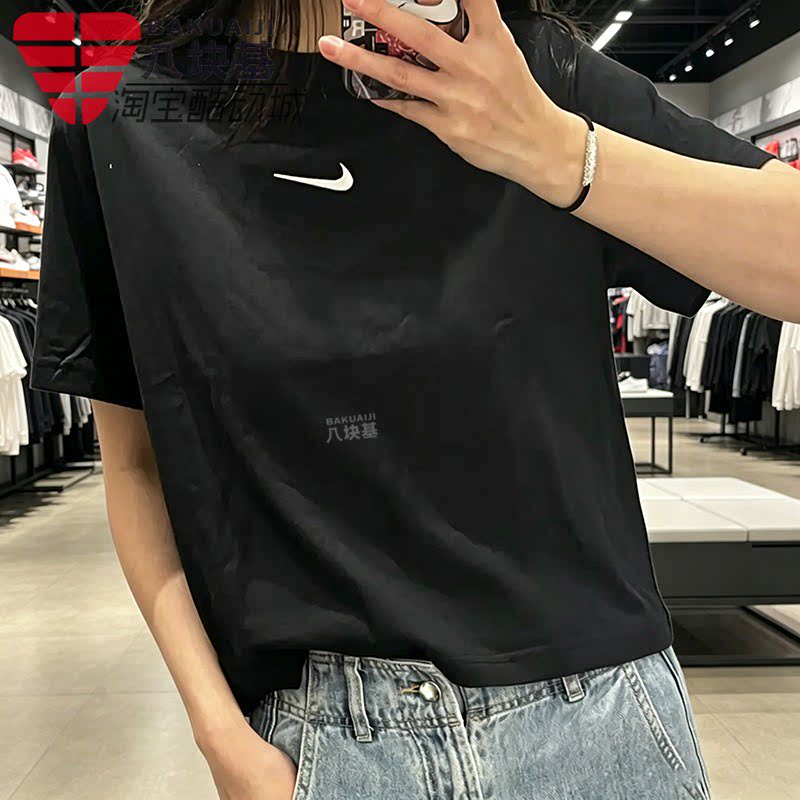 耐克女装纯棉宽松休闲短袖T恤