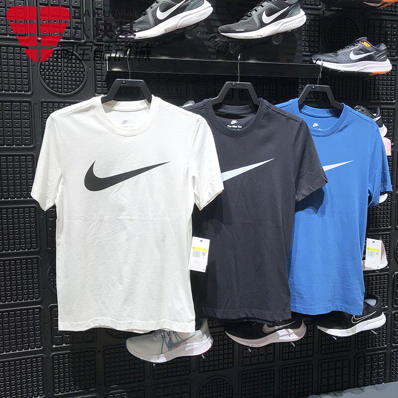 NIKE耐克男装2026夏季大钩子印花运动休闲短袖T恤 DC5095-010-100