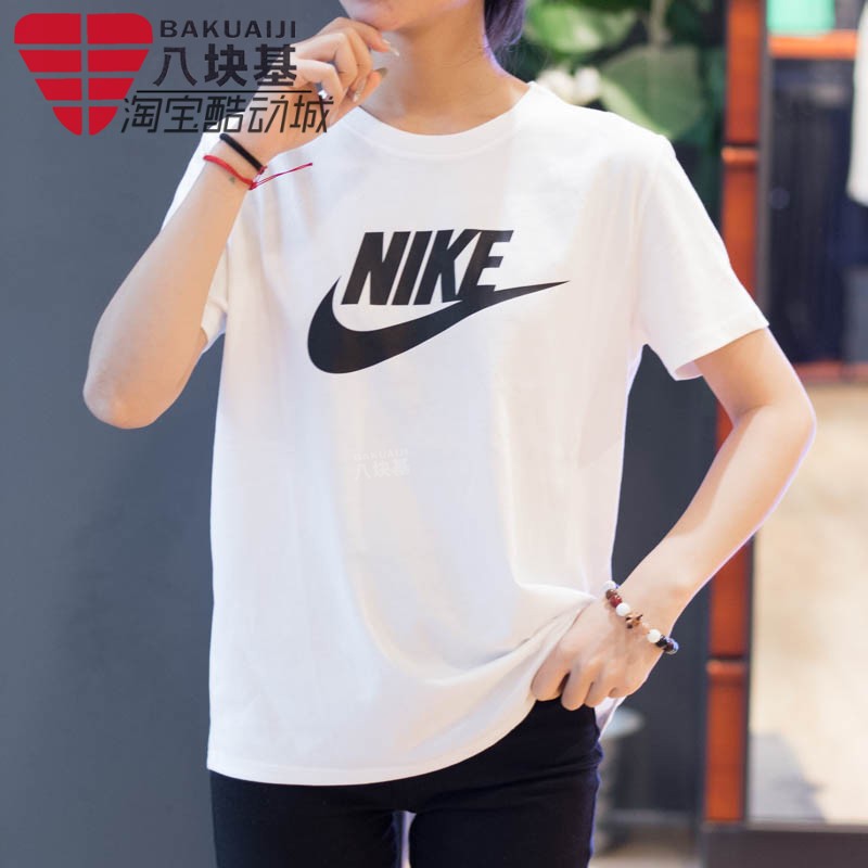 NIKE耐克女装2025夏新款舒适纯棉透气百搭休闲短袖T恤 DX7907-100