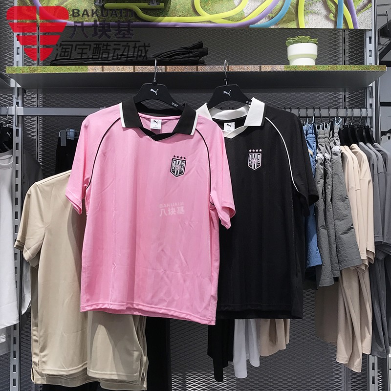 彪马男女装2025夏季款时尚印花宽松透气翻领休闲POLO衫 633071-01