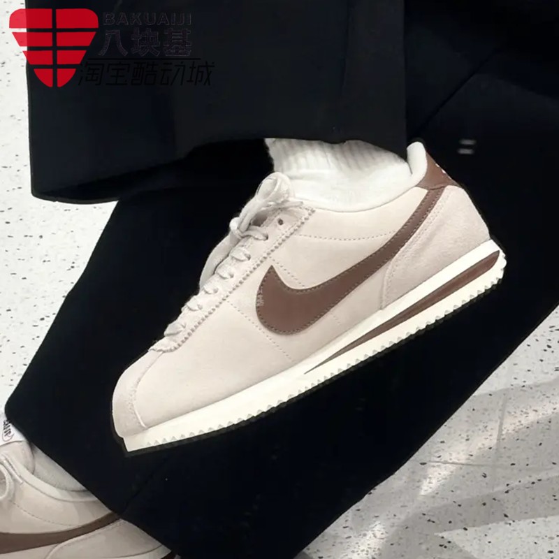 耐克女复古米棕阿甘鞋舒适休闲鞋