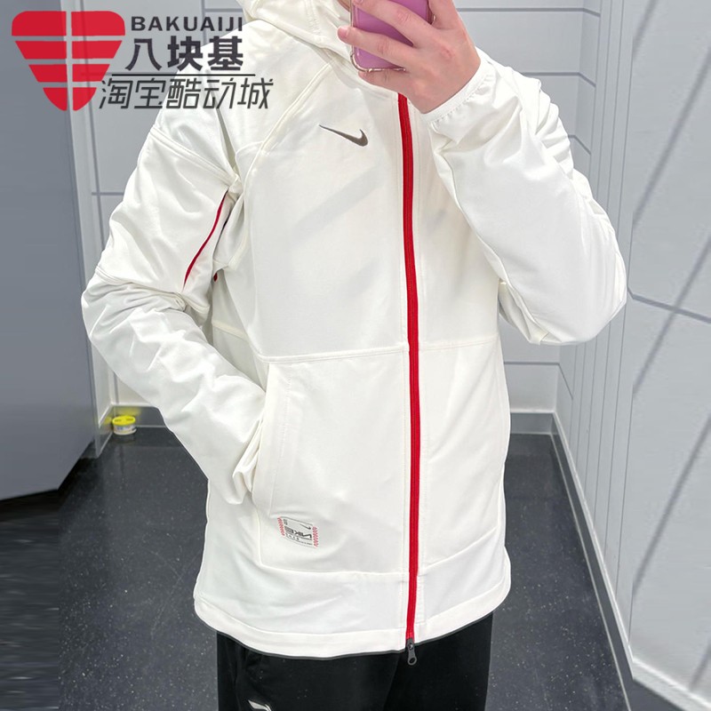 耐克外套男加绒保暖防风连帽夹克