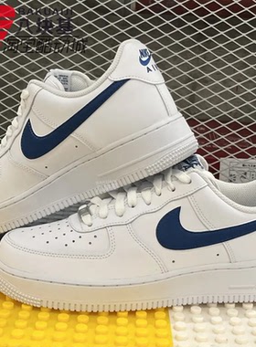Nike耐克男鞋2026春季款AF1空军一号蓝钩运动休闲板鞋 FJ4146-123