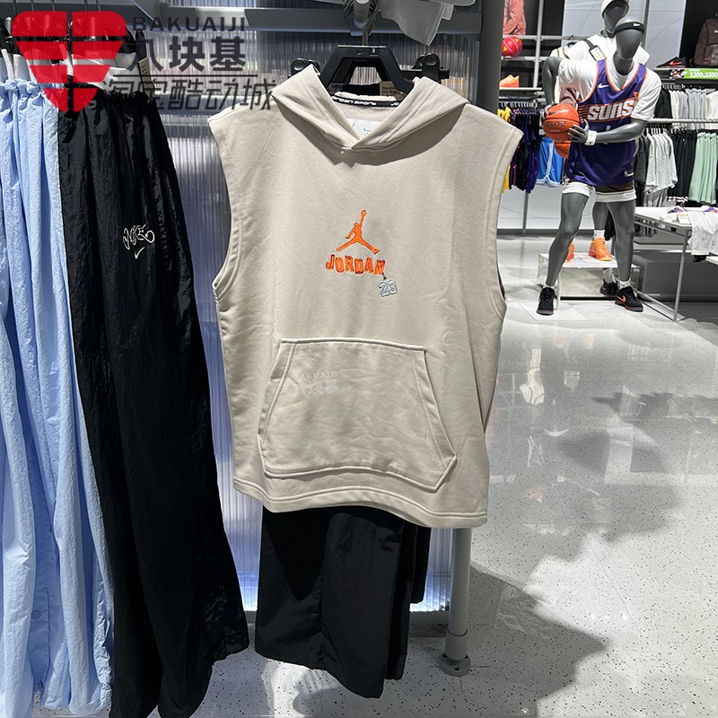 Nike耐克男装2026夏季JORDAN宽松运动休闲无袖连帽T恤 IR6310-236