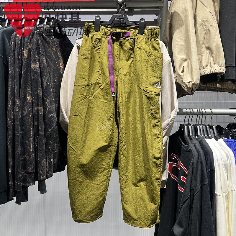 耐克女裤2026春季ACG户外防水抽绳可束脚工装宽松长裤 IF0142-368