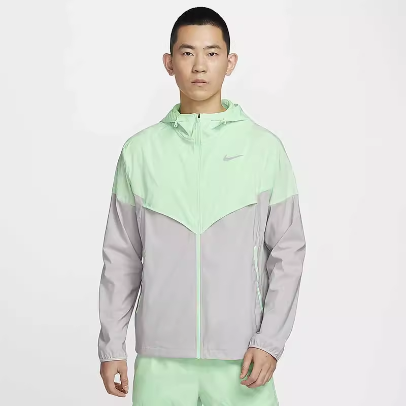 耐克外套男2024秋款防风舒适防晒健身训练跑步运动夹克FB7541-376