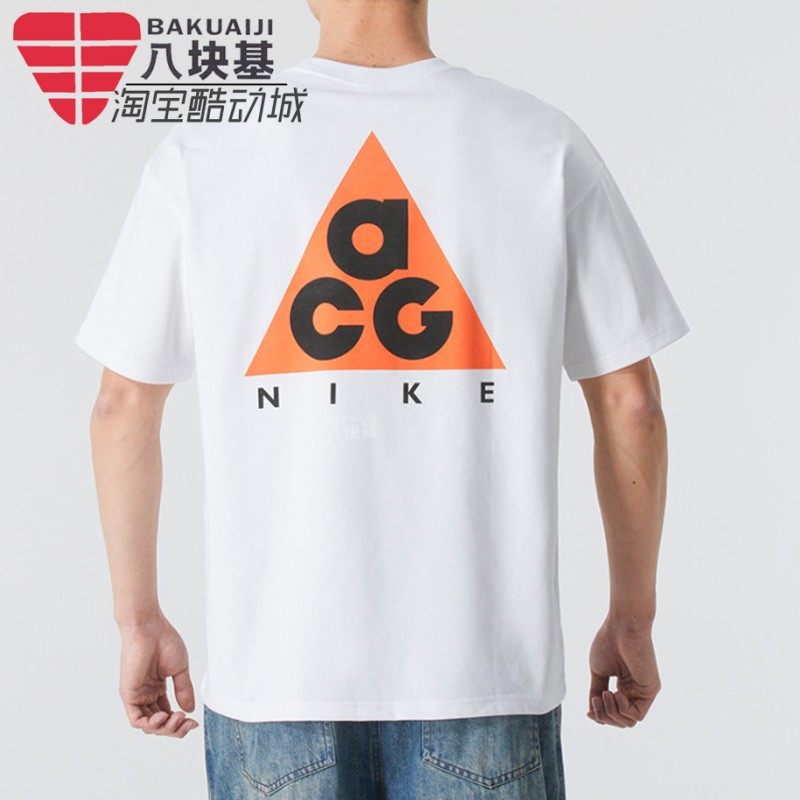 NIKE耐克短袖男装2025夏款ACG刺绣印花休闲透气圆领T恤HJ0799-121