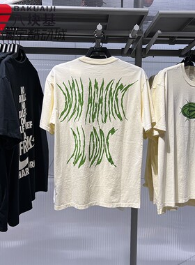 Nike耐克男装2025秋季款西瓜印花纯棉透气复古短袖T恤 HV1676-113