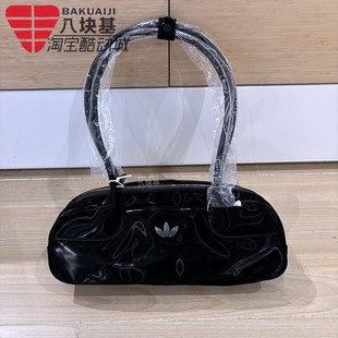阿迪达斯三叶草女包2025夏季 复古亮泽感长柄包挎包单肩包KE4015 款
