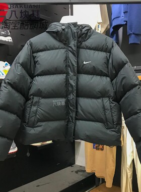 耐克女装2025冬季款拒水防寒加厚保暖面包服连帽羽绒服IH0728-010