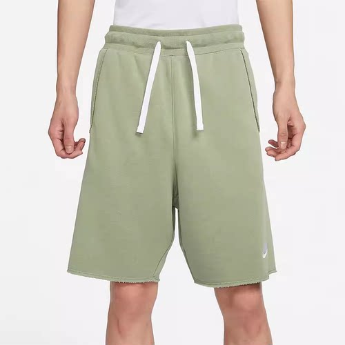 Nike耐克男裤2024秋新款针织透气宽松刺绣运动休闲短裤DX0767-386