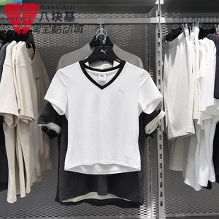 休閑短袖 PUMA彪馬女裝 2025夏款 透氣簡約舒適百搭修身 T恤633073