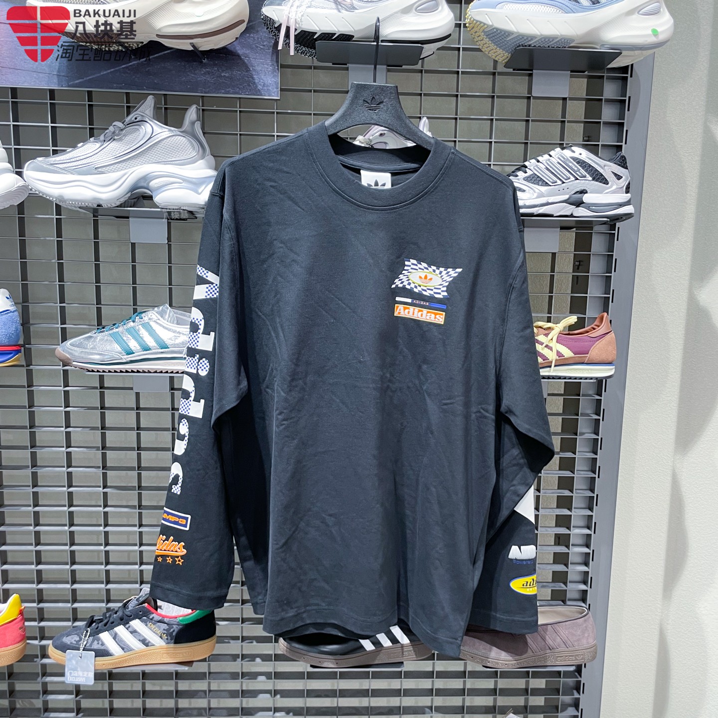 阿迪达斯男子2026秋款RAC LS T-SHIRT圆领长袖运动T恤上衣 LD6507