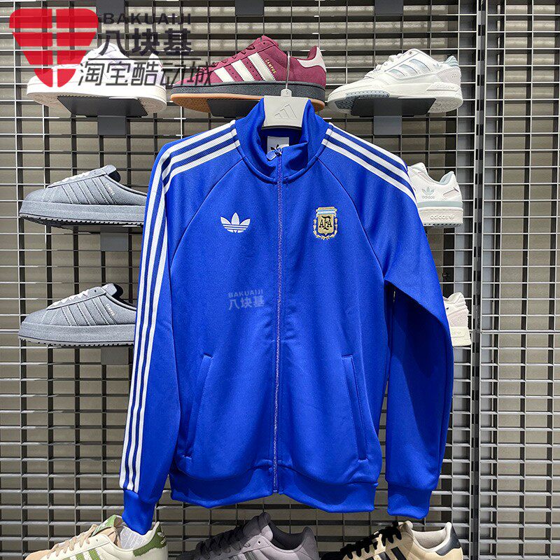 阿迪达斯三叶草男子2026夏季时尚复古运动休闲立领夹克外套JZ6305