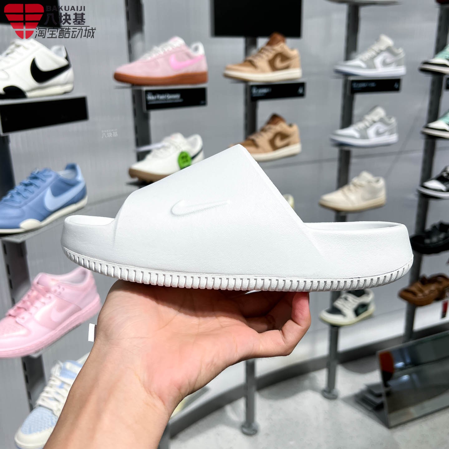 Nike耐克女鞋2026秋季款Calm 2.0轻便防滑厚底懒人拖鞋IB7561-100