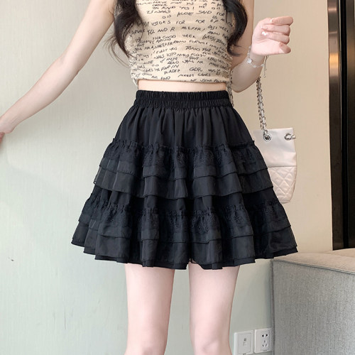 女童夏季半身裙蕾丝蛋糕裙