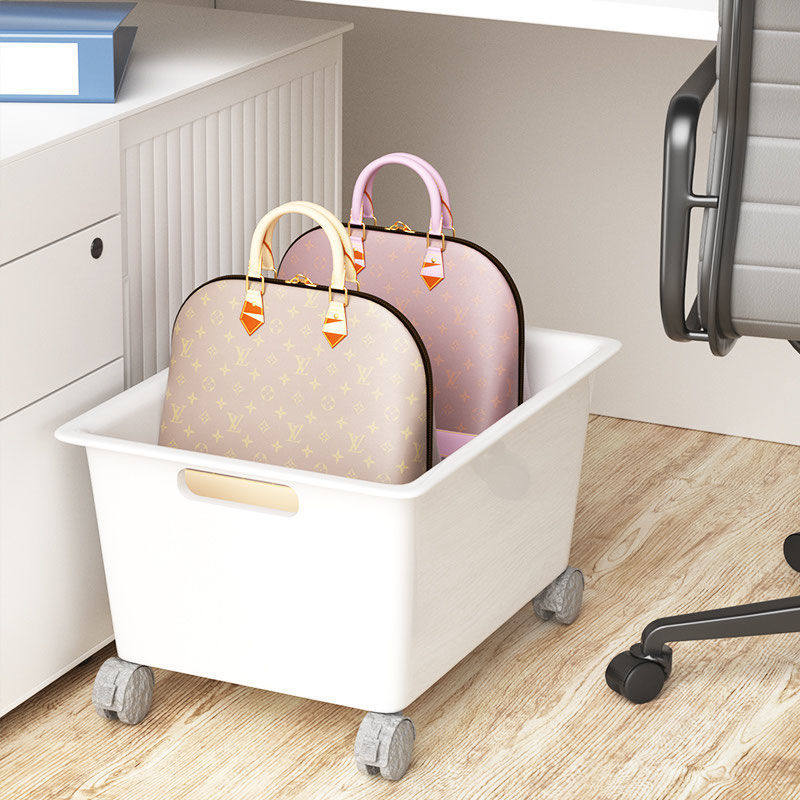 办公室桌下包包置物箱带轮高中生装书学生宿舍整理书本收纳箱,收纳整理,吸尘器收纳架/盒/袋,淘宝优惠券,粉丝福利购,淘宝优惠卷