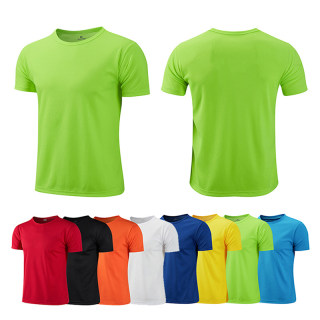 Quick-drying Round Neck Sport T-shirt Gym Jerseys Fitness Sh