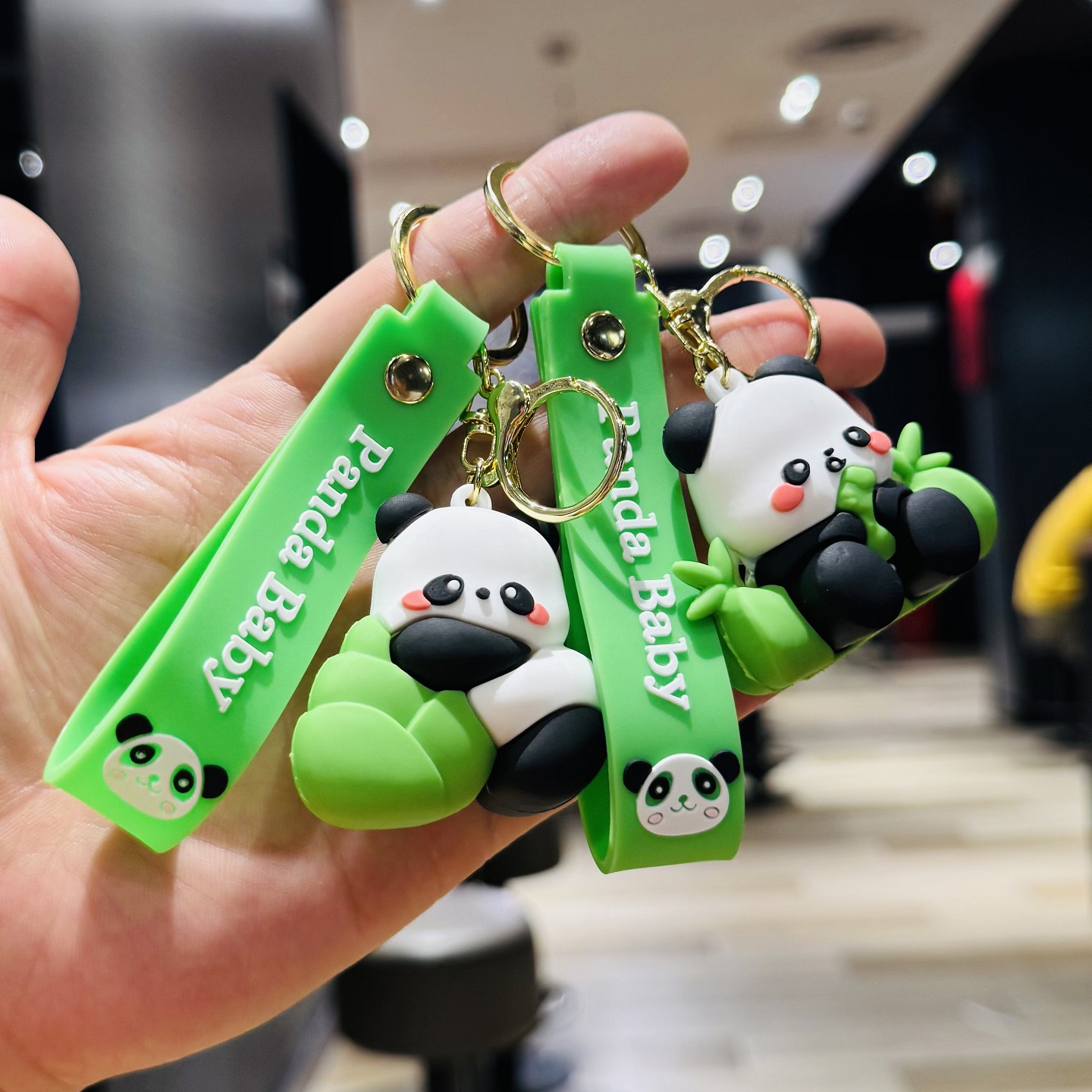 熊猫钥匙扣挂件活动小礼品