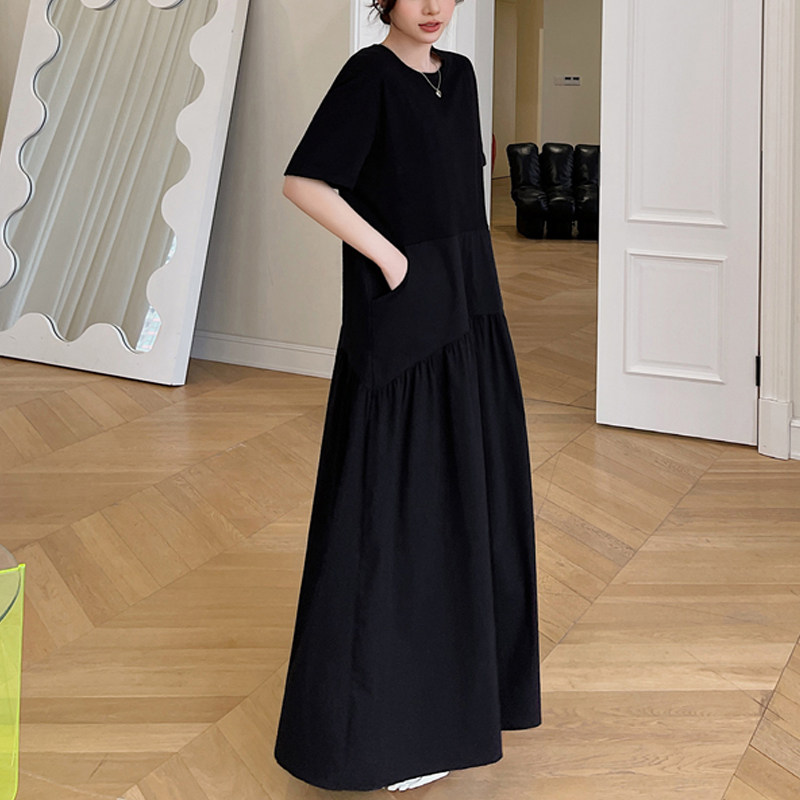 短袖T恤韩版薄款纯色口袋女