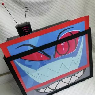 地狱客栈地狱客栈沃克斯vox头壳cos三件套送可替换表情来图定制小