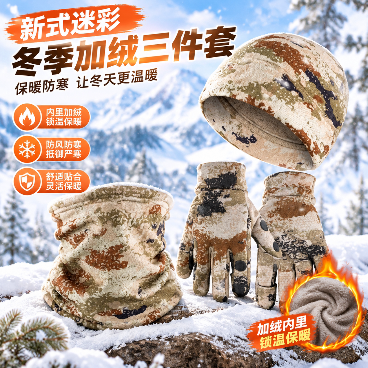 XP21)Z-S制式荒漠战术面罩正品新式迷彩头套防风防寒骑行登山围脖