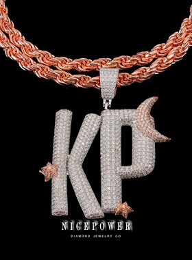 NICEPOWER定制欣赏 Custom [424KP］ 莫桑钻字母定制