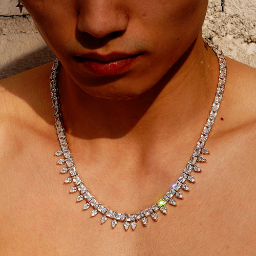 NICEPOWER DripEmerald Tennis Chains水滴满钻网球链Rapeter同款