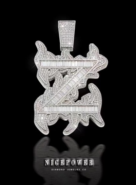 NICEPOWER定制欣赏 Custom [Z] 梯方莫桑钻字母定制