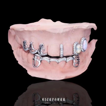 NICEPOWER Grillz欣赏 铂金 VS进口欧泊For capper