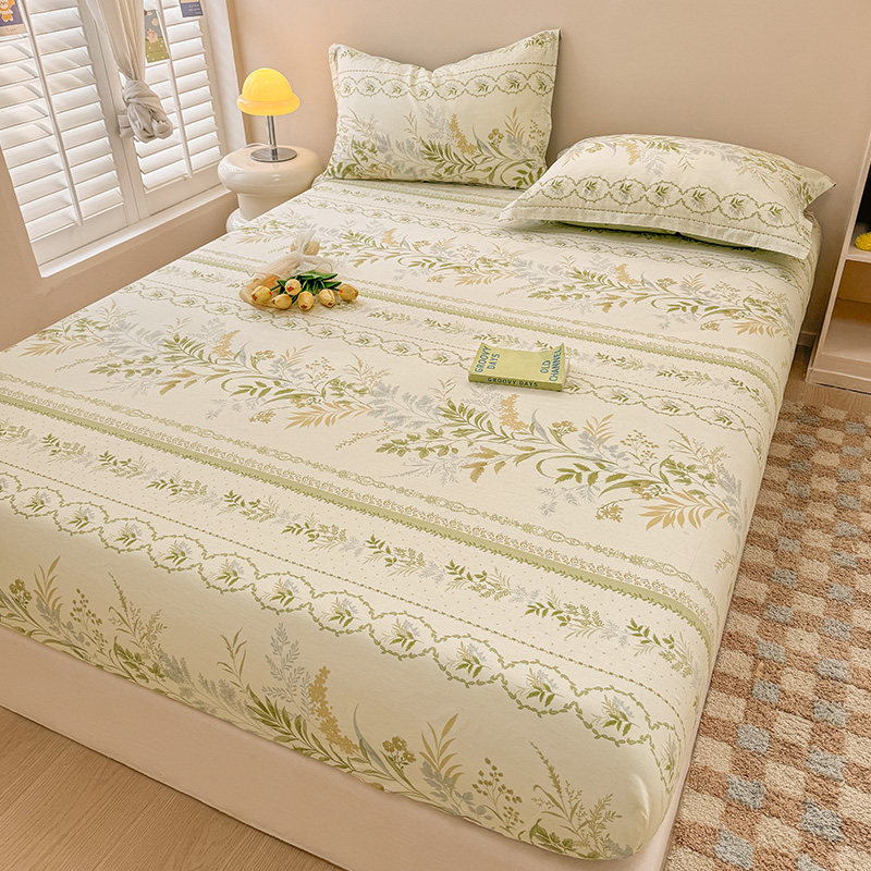 天然新疆全棉床笠单件纯棉床罩全包床套席梦思防尘套床垫保护套子