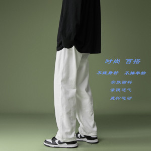 高品质!!!!!秋季宽松大码牛仔裤直筒裤子学生百搭九分裤NZ001-P30,小个子微胖穿搭学生夏天图片