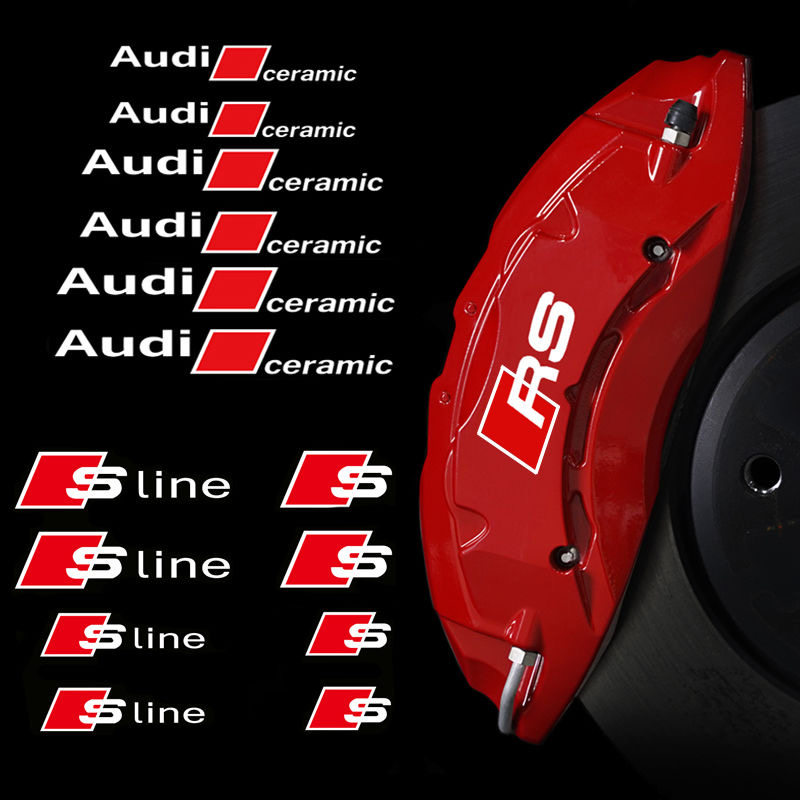 奥迪S卡钳耐高温防水刹车改装贴