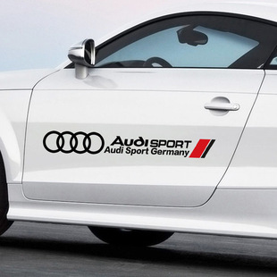 适用于奥迪A3A4LA5A6LA7Q2Q3Q5L改装 刮痕车贴纸 饰车身拉花个性