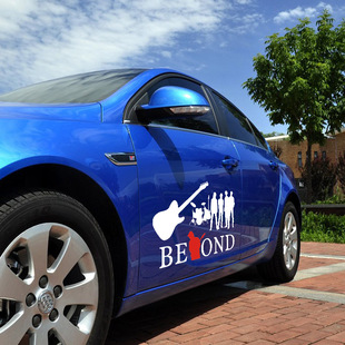 BEYOND乐队黄家驹光辉岁月车身贴车身拉花侧门贴反光汽车歌迷贴纸