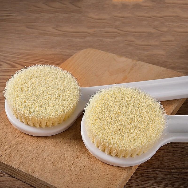 长杆日式良品沐浴刷后背搓泥澡巾成人软毛搓背不求人洗澡搓背神器